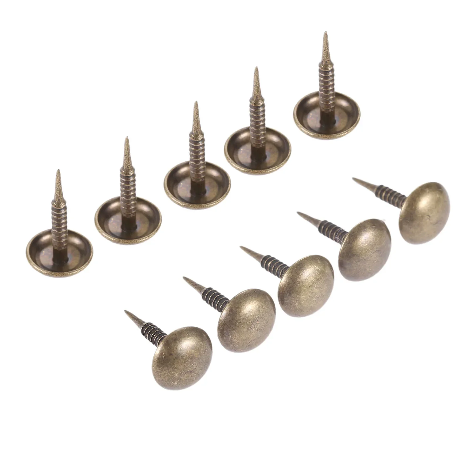 Upholstery Nail 100Pcs Antique Upholstery Nail Jewelry Wood Box Sofa Furniture Tack Stud Pushpin Doornail 8*15mm