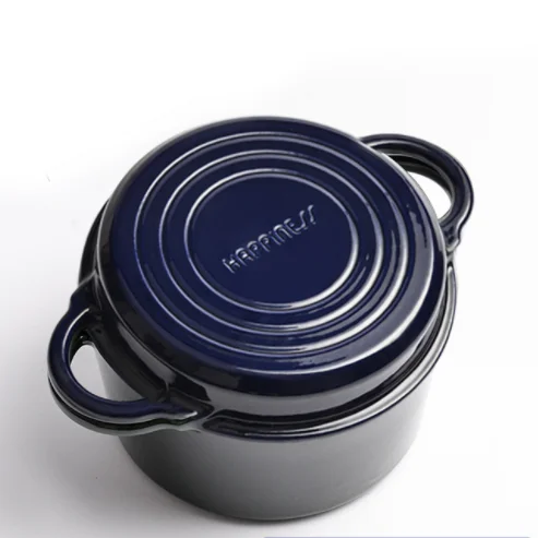 2 In 1 Enameled Cast Iron Double Dutch Oven & Skillet Lid - Dutch Ovens -  AliExpress