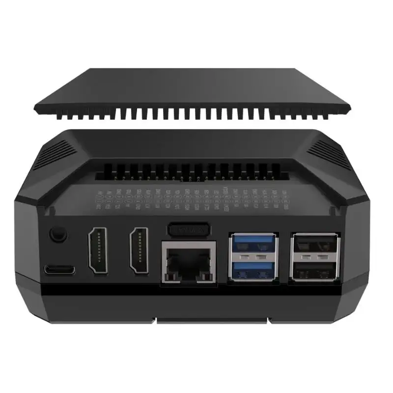 Raspberry Pi 5 Argon ONE V3  M.2 NVME Case Aluminum Alloy Housing with Built-in Fan PCIE SSD Expansion Board  ﻿