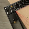 Carpenter Square Hole Scribing Ruler Carbon Steel 90 Degree Measuring Ruler Woodworking Tool Square Ruler Professional Tool 4