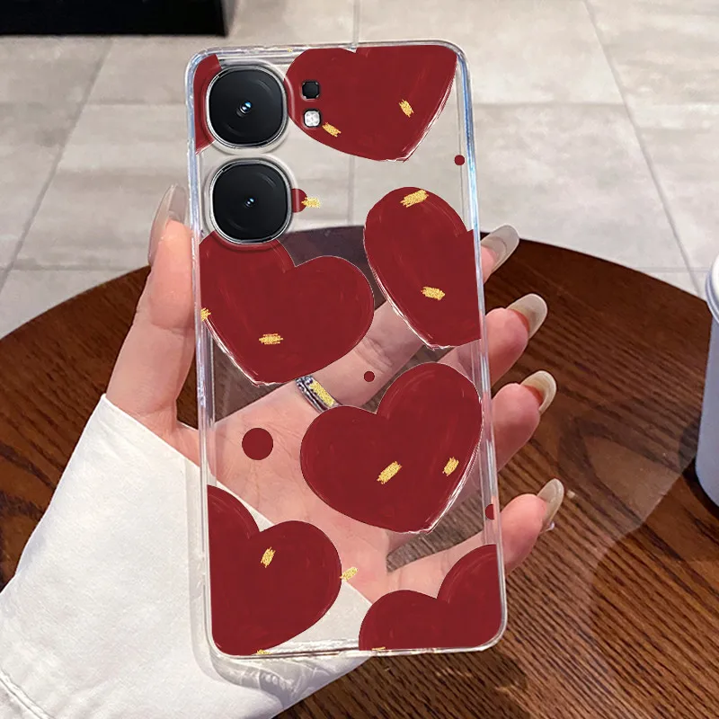 Aesthetic Fashion Cute Cat Soft Silicone Transparent Phone Case Cover