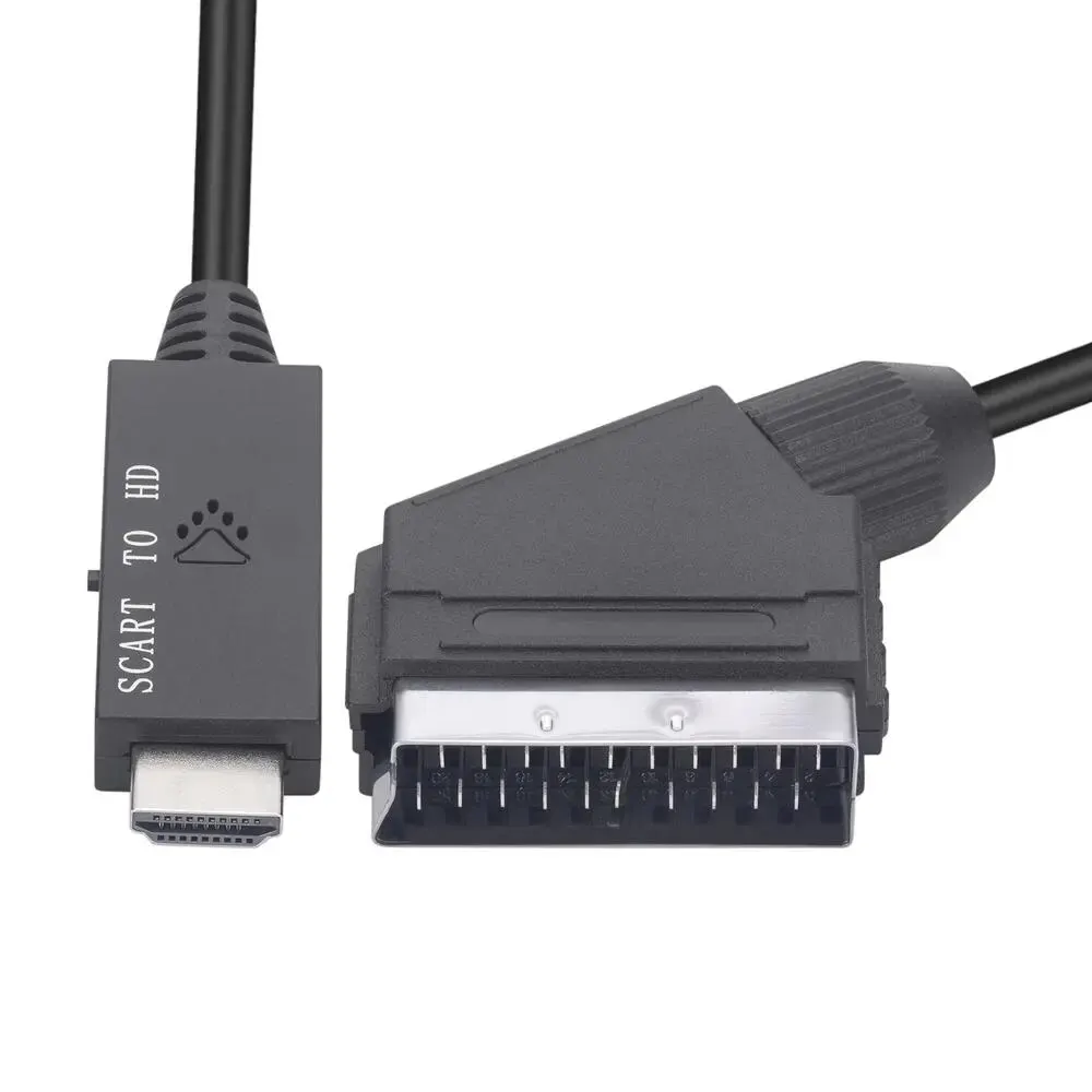 Scart-HDMI ȣȯ  ̺,    ȯ ̺, Hdtv, Stb, VHS, DVD, 1m