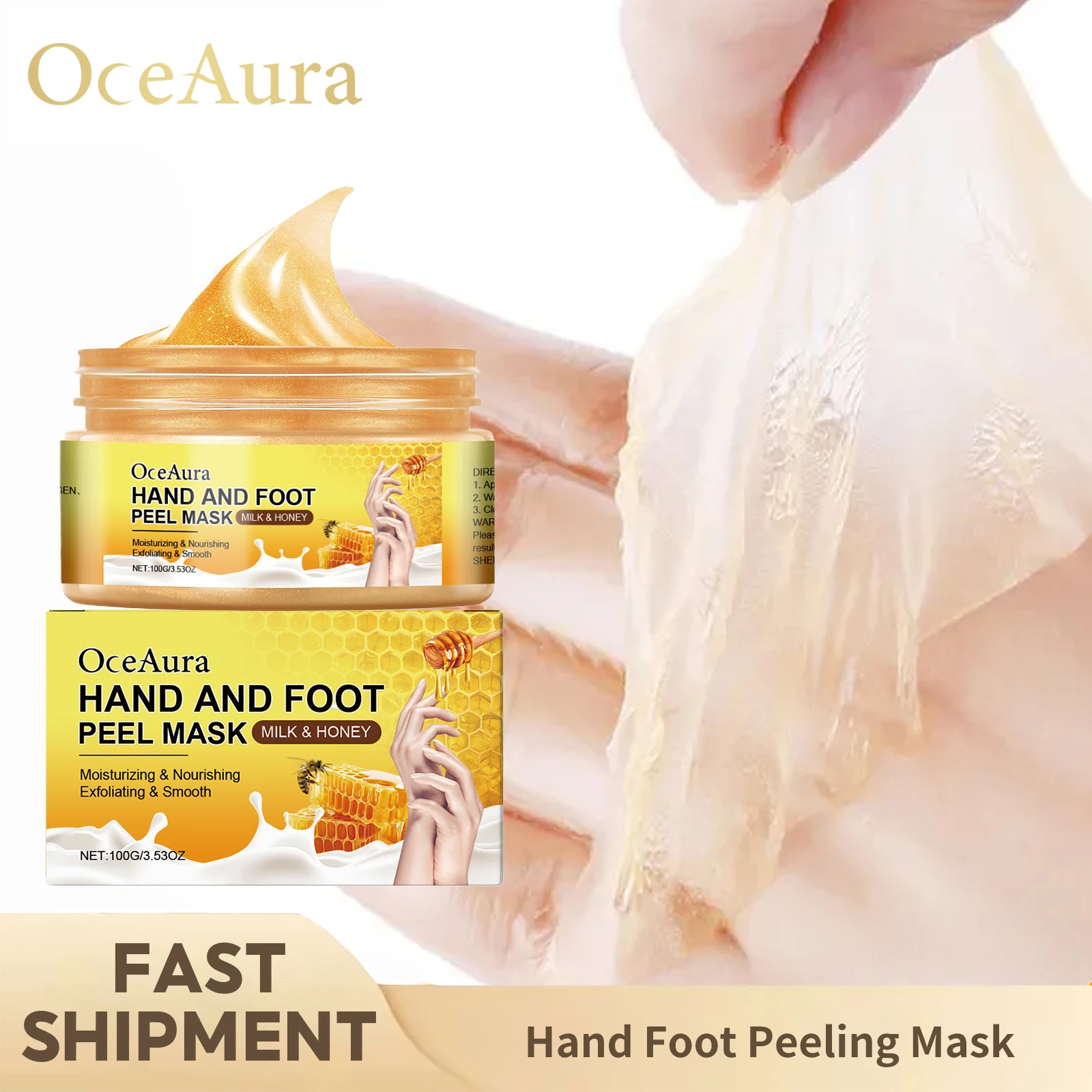 Exfoliating Hand Foot Mask Heel Cracked Repair Remove Callus Dead Skin Improve Rough Dryness Moisturizing Peeling Feet Care Mask