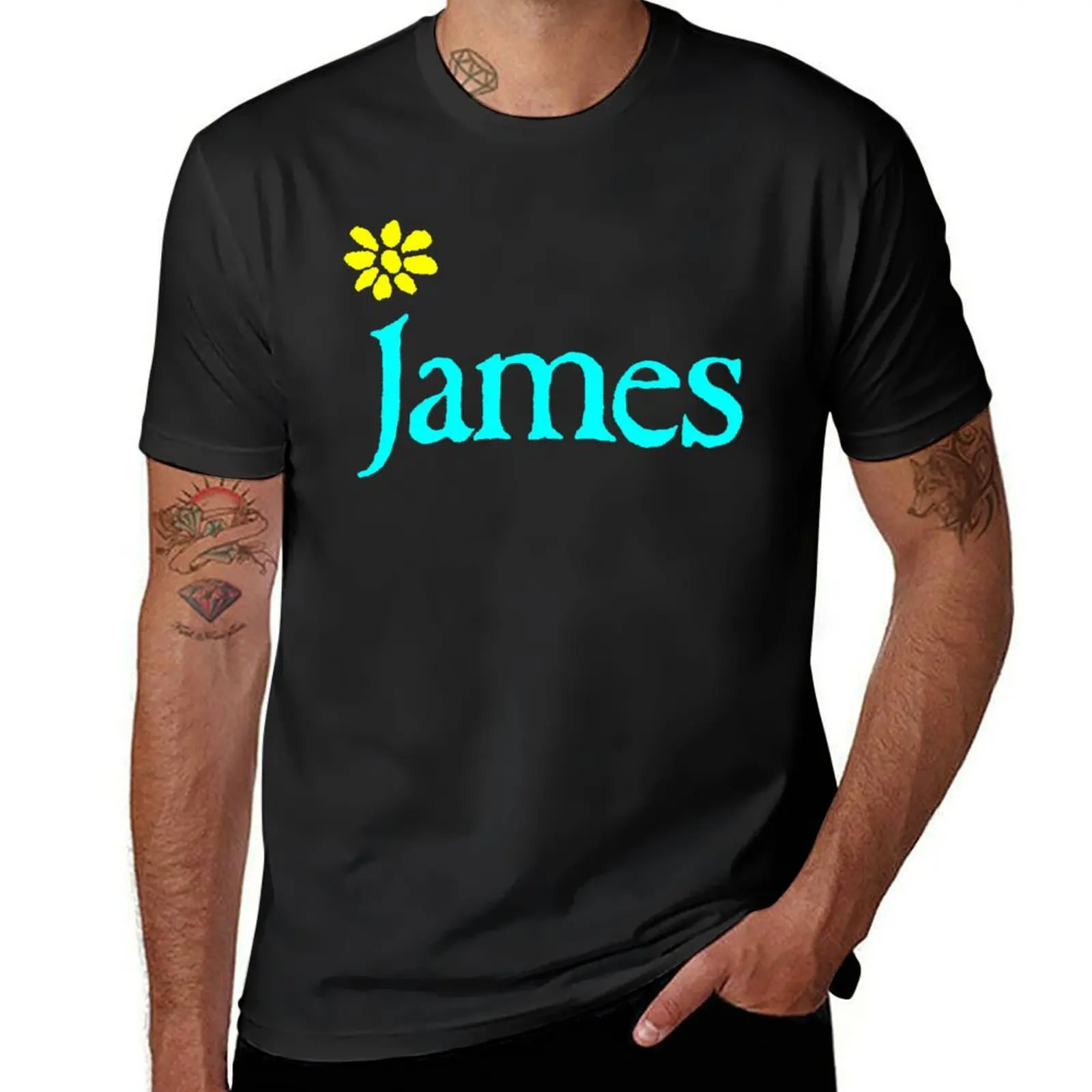 

James T-Shirt vintage kawaii clothes summer tops sweat mens graphic t-shirts big and tall