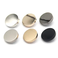 Classical Round Flat Gold Metal Buttons For Clothing Jeans Pants Blouse Sweater Jacket Quality Mini Sewing Accessories Wholesale