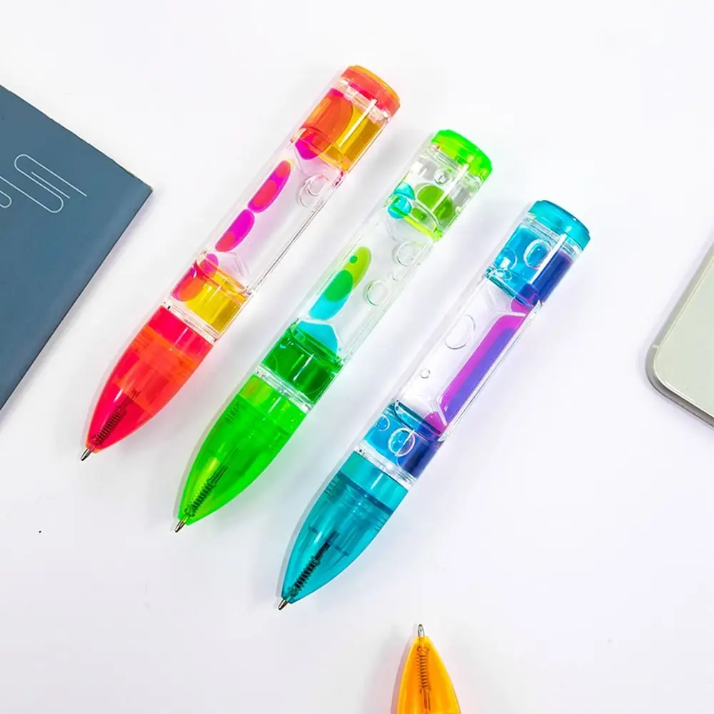 

Liquid Timer Pens Creative Colorful Liquid Motion Bubbler Fidget Pen Stress Relief Sensory Toy for Kids Adults Home Office Decor
