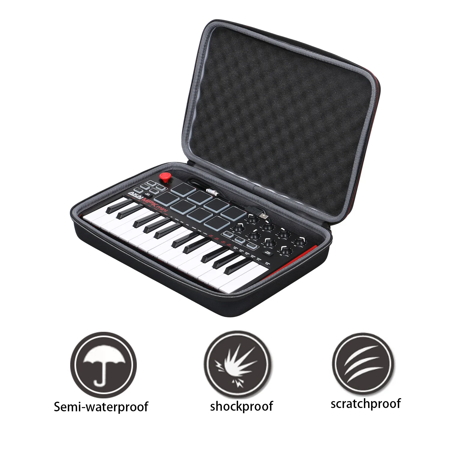 XANAD EVA Hard Case for Akai Professional MPK Mini MKII Protective Carrying Storage Bag