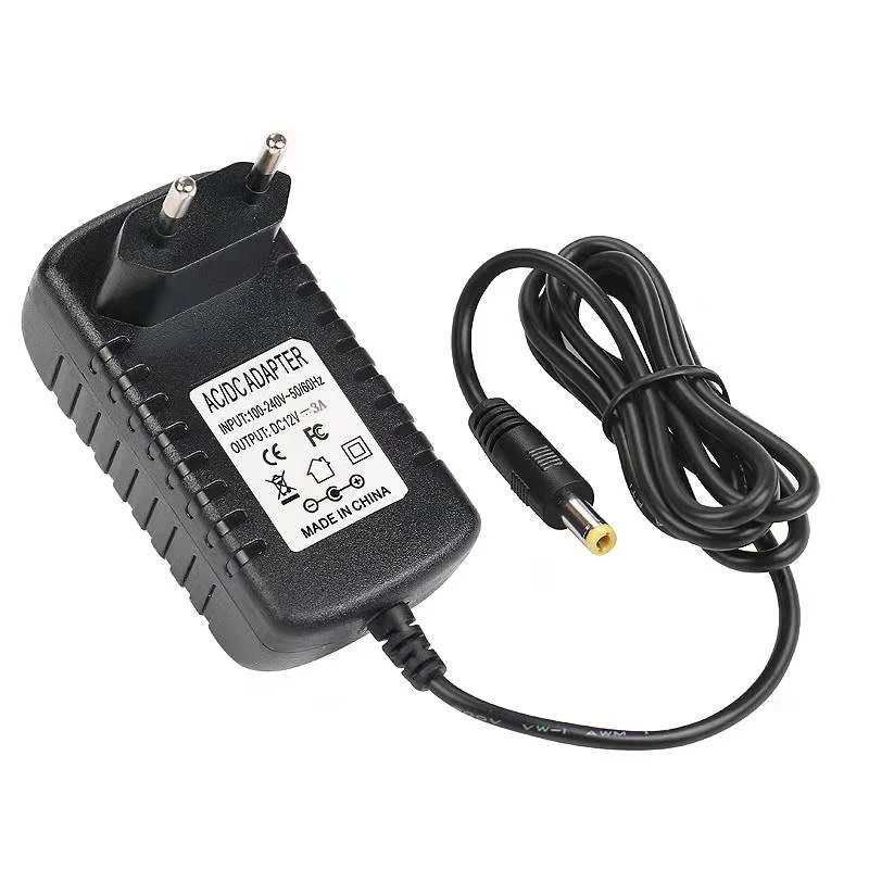 Universal 12V Power Supply Adapter with EU/US Plug