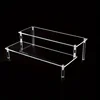 1pc Versatile Acrylic Ladder Display Stand - Transparent, Elegant for Anime Models, Cosmetics, & More - Ideal for Retail 3
