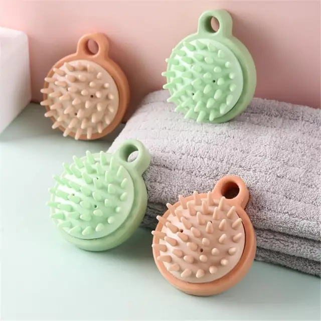 Bath Scalp Massage Brush Shampoo Massager Scalp Acupuncture Point Massage New Silicone Shampoo Scalp Hair Massager Comb