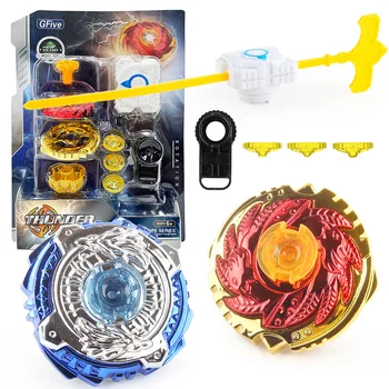 Beyblades Set with Ruler Launcher Single Type Metal Fusion Toupie Battle Game Toys for Children 1