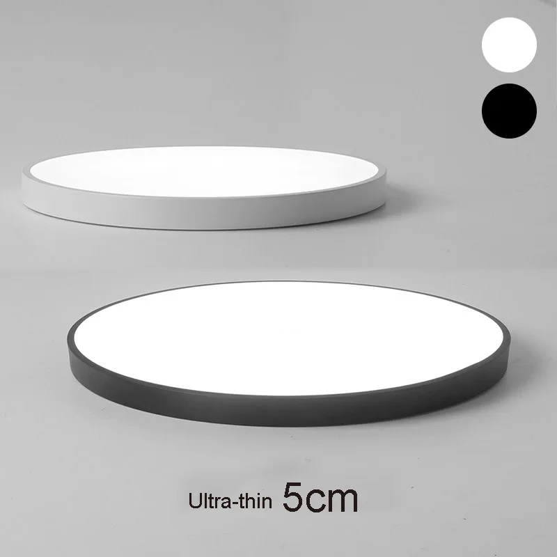 

Ultra-thin 5cm LED Ceiling Light Modern Simple Round Living Room Bedroom Balcony Kitchen Decorative Light Indoor Lighting