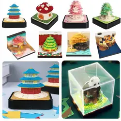2024 Magic Calendar Memo Pad 3D Notes Notepad Romantic Tree Creative Desk Calendar Design Note Paper Stationery Accessories