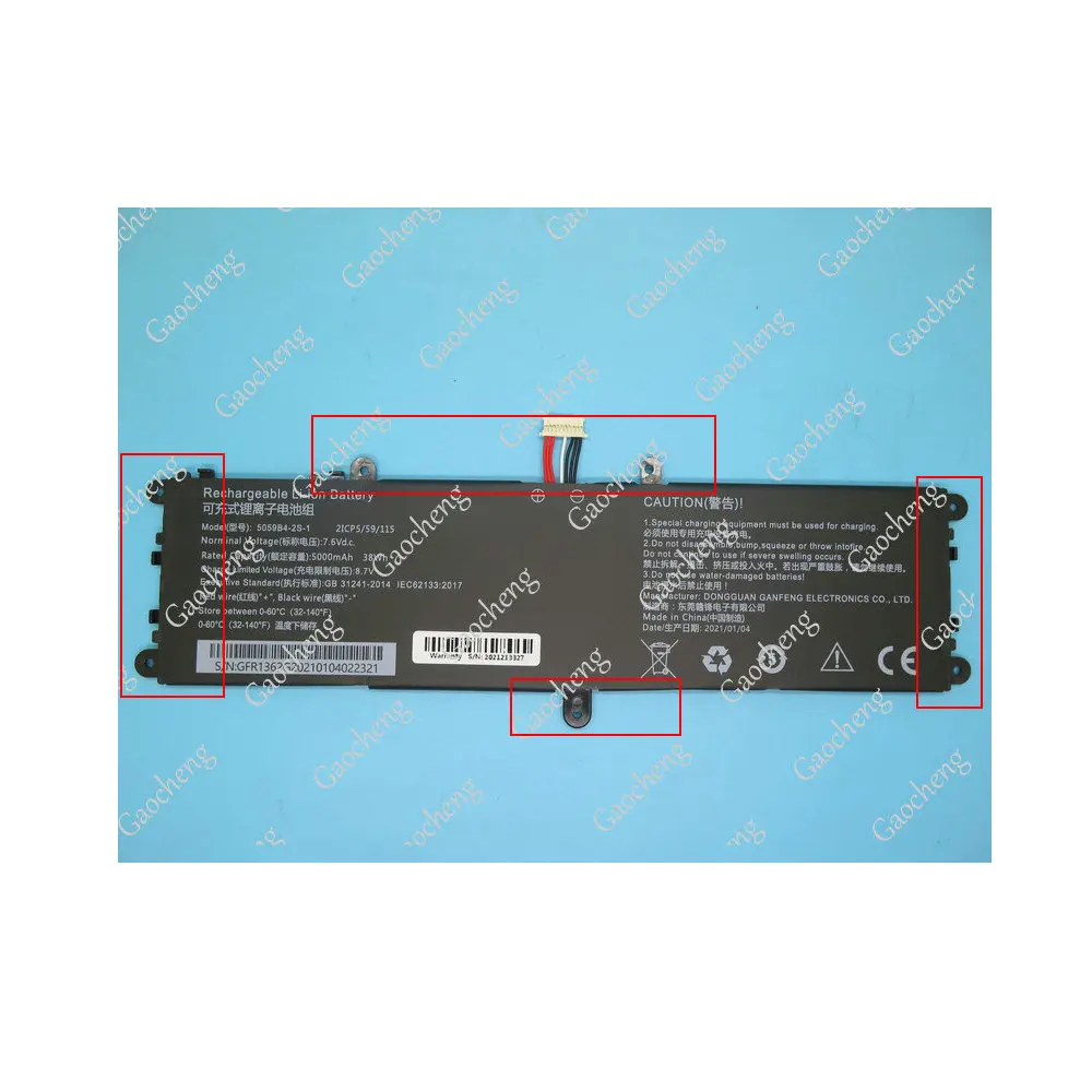 Genuíno 5059b42s 5059b4-2s1 10 Pinos 7-wire Plug Bateria do Portátil para Chuwi Gemibook 13 Cwi528 Pro 14 Cwi529 Q512g20090943 - Imagem 2