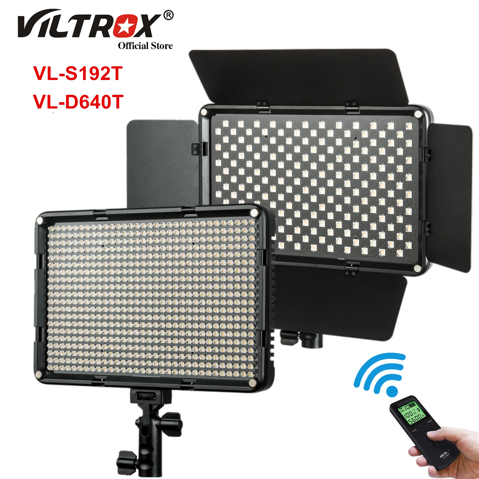 

Задняя панель для фотографий Viltrox VL-D640T 50W, Задняя панель для фотографий, 3300k-5600k, двухцветная Беспроводная Студийная фотосъемка