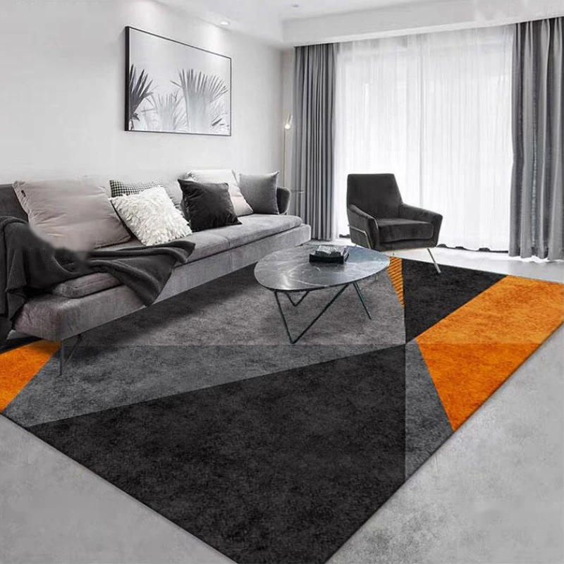 

Ins Nordic Style Living Room Sofa Carpet Modern Bedroom Bedside Carpets Non-slip Large Area Kitchen Mat Washable Mats Home Decor