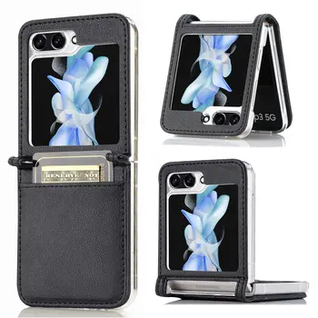Portabl Card Holder Anti-knock Case for Samsung Galaxy Z Flip 8 7 6 5G Flip8 Flip7 fe Flip5 Flip3 Flip4 Flip6 Flip 5 4 3 Covers 1