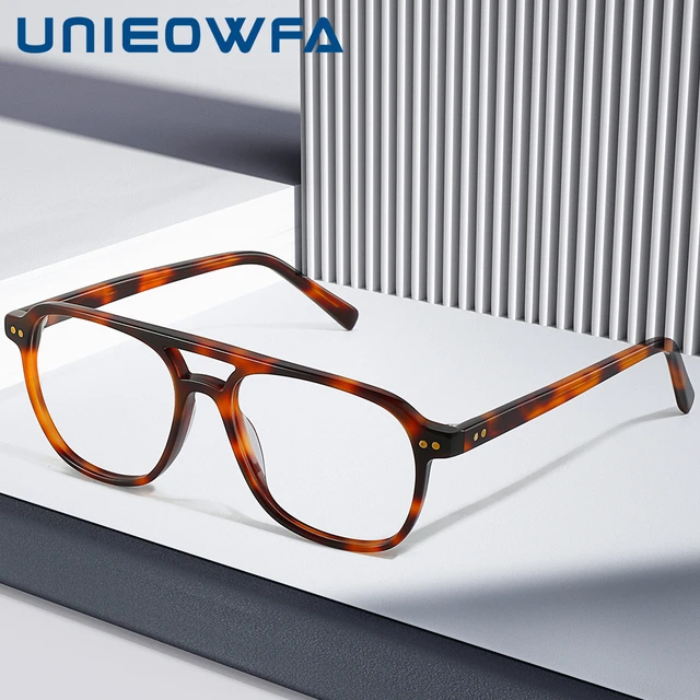 UNIEOWFA Italy Acetate Polarized Sunglasses for Men Luxury Brand