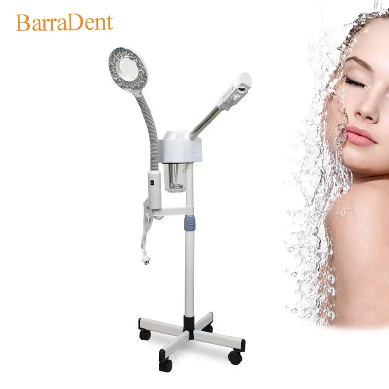 2 in 1 Multifunctional Spray Facial Steamer Ozone Beauty Device LED Magnifying Light Whitening Moisturizing Hydrating Skin blossoming beauty hydrating