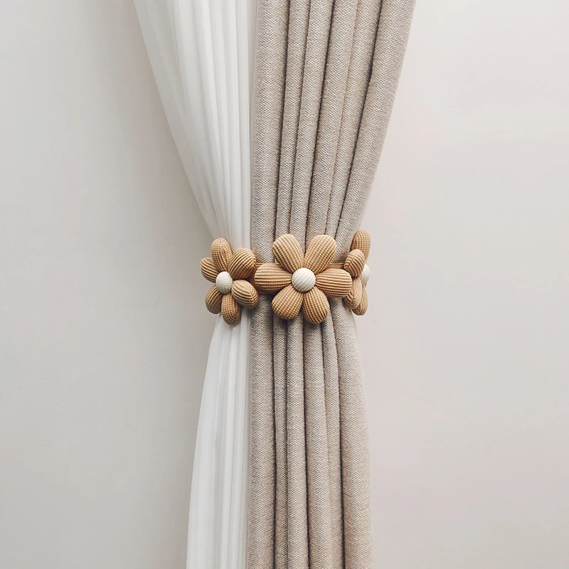 Flower Shape Curtain Window Curtain Buckle Clip Kids Room Hanging Curtain Holders Tie Backs Curtain Accessories Home Decoration