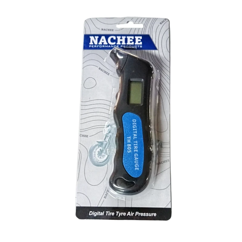 VERGO Manometro Digitale Prova Pressione Pneumatici - LCD Retroilluminato - Scal