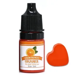 Vibrant 24 - Color Epoxy Resin Pigment Set for Creative DIY Projects (Orange)