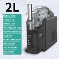 Machine à smoothies automatique 2-en-1 pour la maison, 2L, machine à crème glacée molle et à smoothies, 220V, machine à milkshake et à boissons glacées 2