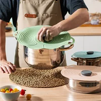 Reusable Self Sealing Lid Silicone Stretch Lids Universal Lid Silicone Bowl Pot Lid Silicone Cover Pan Cooking Food Fresh Cover 2