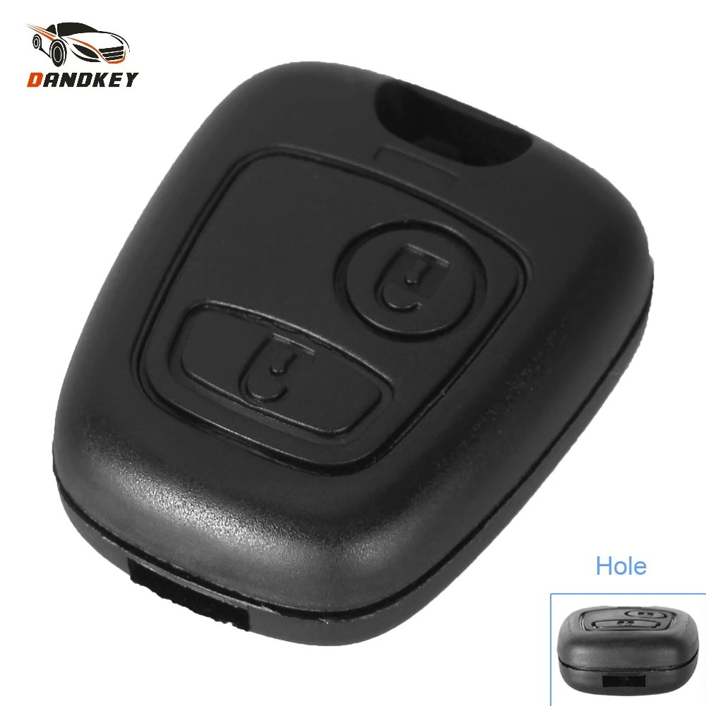 Key Case Dandkey Remote Car Key Shell Fob Replacement For Citroen C1 C4 Peugeot 107 207 307 407 206 306 406