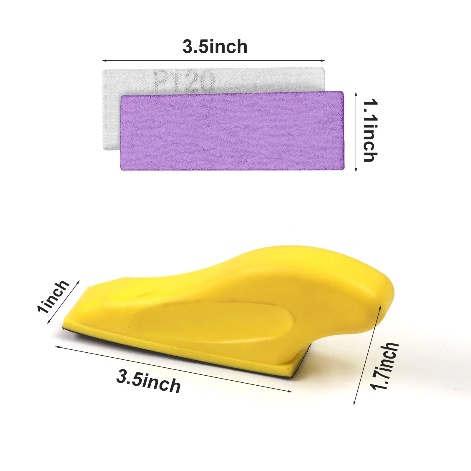 HARFINGTON Lot De 15 Mini Feuilles De Papier Abrasif Grain 220, 8,9 X 3,1 Cm, Mini Feuilles Abrasives Pour Petits Projets En Bois, Métal, Petits