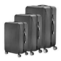 Ensemble de bagages 3 pièces, roues silencieuses universelles, avec serrure à combinaison, ensemble de bagages de voyage 20/24/28 pouces, bagages de voyage 3