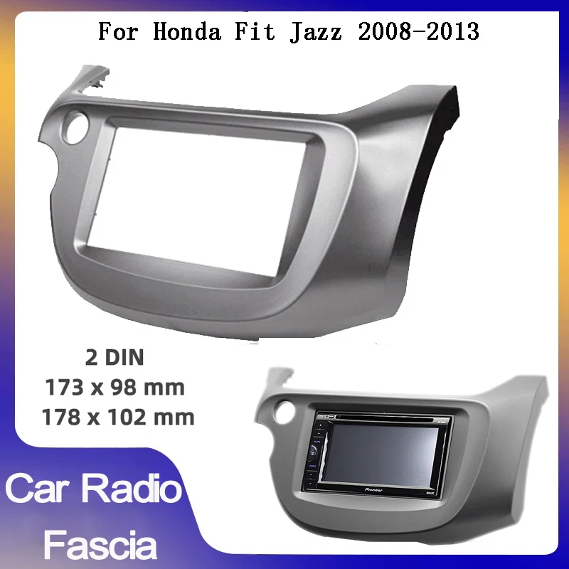 

Двойная din Автомобильная радиоустановка Fascia ДЛЯ Honda Fit Jazz 2008-2013 Автомобильная рамка DVD аудио приборная панель