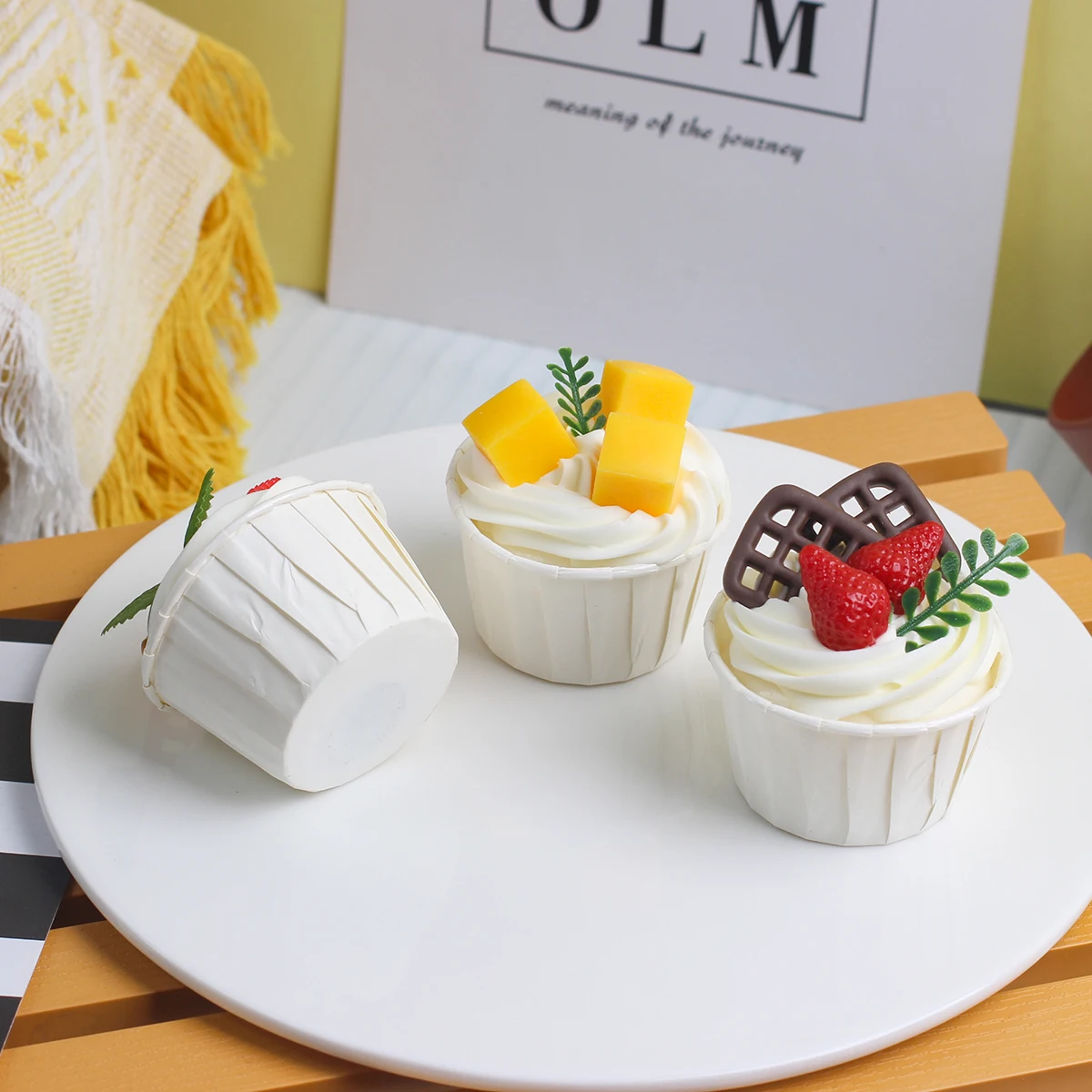 Artificial Fruit Cake Dessert Wedding Party Decoration Cake Decoration Photography Professional Food Simulation Model QTG10