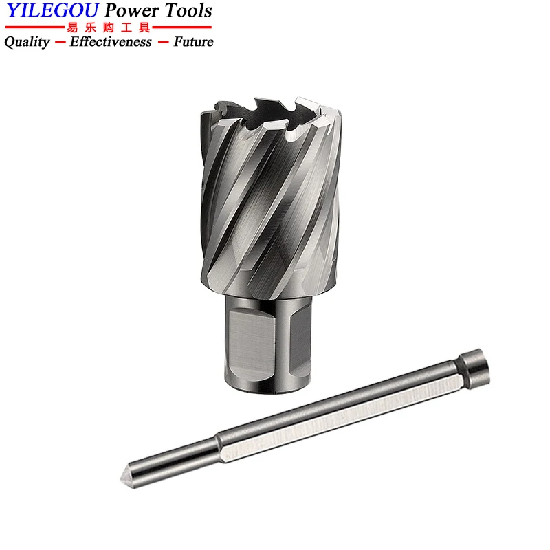 25 50 75mm HSS Annular Cutter 12-60mm Core Drill Bit 3/4" Weldon Shank Hollow Drill High-speed Hole Saw Cutter For Metal Tools drill bit set,step drill bit,drill bits,drill bit,drill cutter,countersink drill bit,countersink drill,hole saws