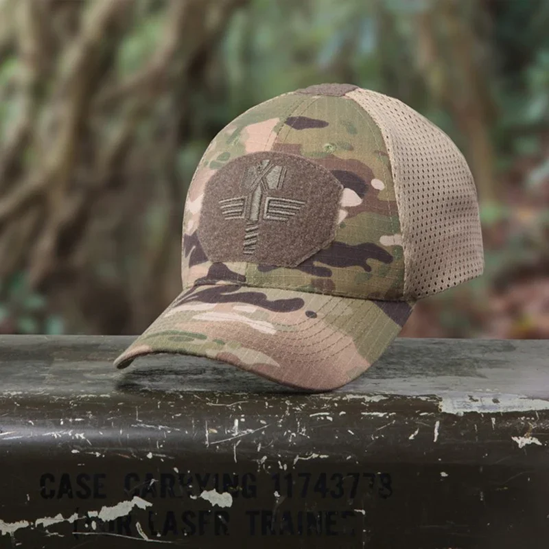 Multicam Arid Tactical Baseball Cap MCA Mesh 65/35 Ripstop Material Baseball Hat Outdoor Camo Sport Hunting Caps