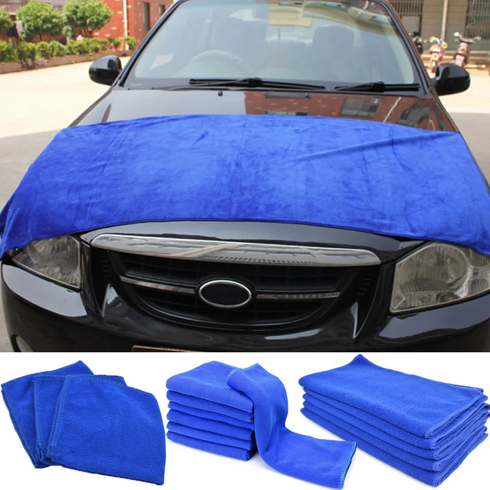 

60*160cm Large Blue Microfibre Towel For Car Drying Cleaning Waxing Polishing Car Cleaning Towel Car Wash & Maintenance Tools