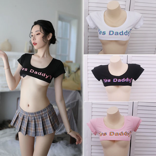 Yes T Shirt Crop Top Women Tops Sexy Summer Print Funny Night Club Party White Shirt T-shirt Femme Club Outfits Japanese - T-shirts - AliExpress