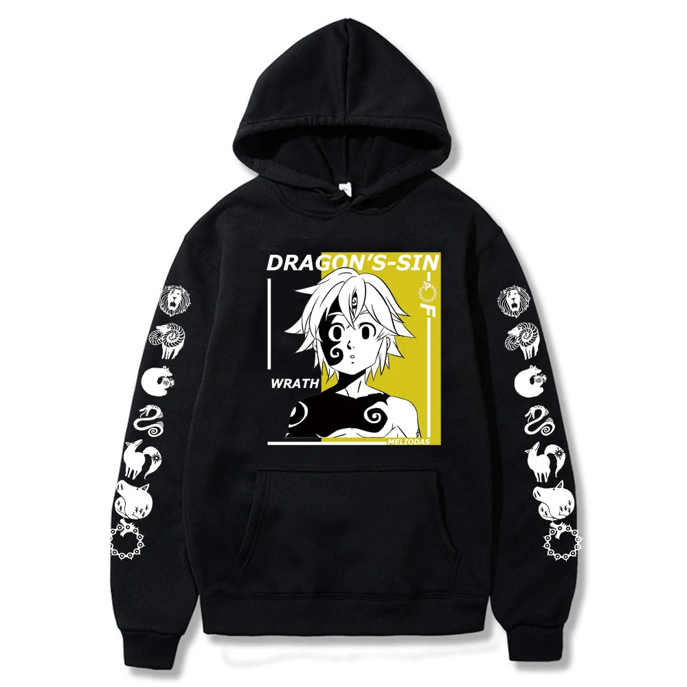 Sieben Todsünden Hoodie Männer Frauen Sweatshirt Drucken Unisex Street Hip Hop Stil Herbst Winter Mode Hip Hop Tops Kleidung