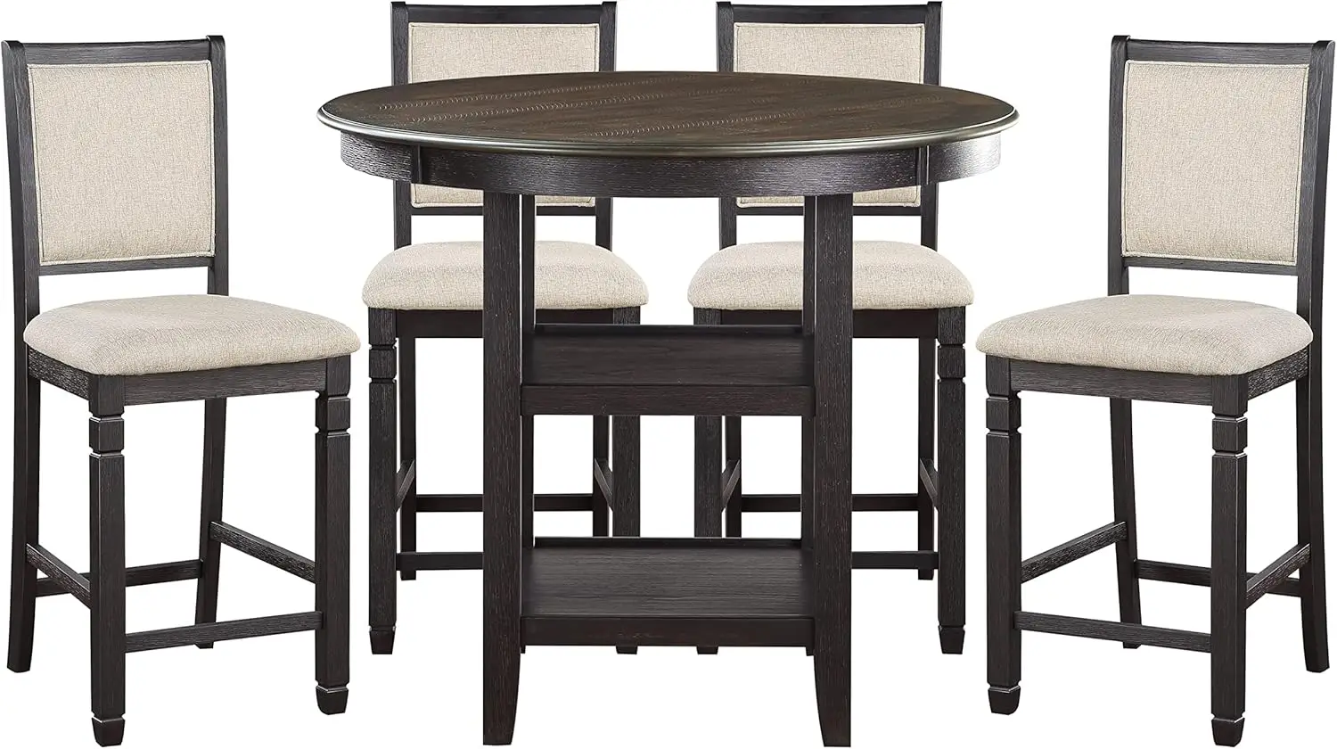 Counter Height Dining Table, Black
