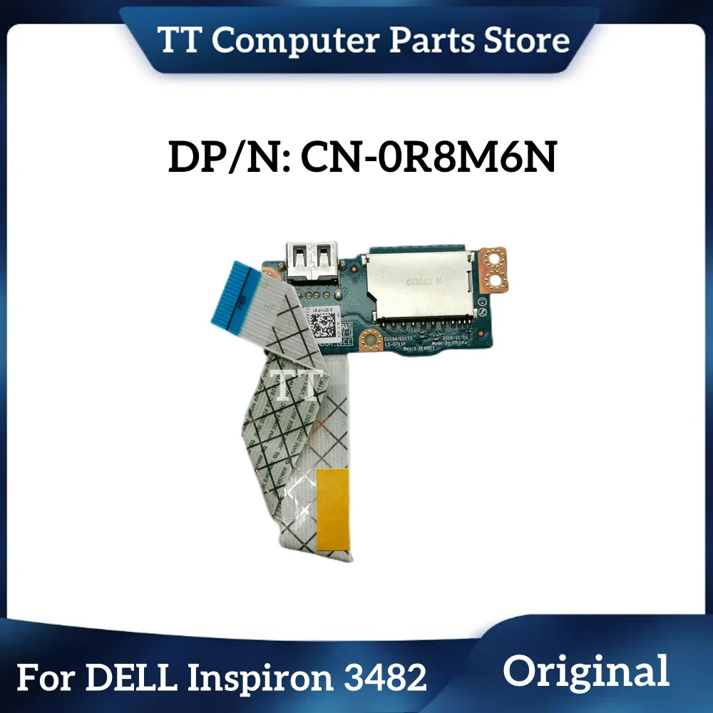 

TT New Original For DELL Inspiron 3482 USB SD Card Reader IO Circuit Board LS-G711P 0R8M6N R8M6N CN-0R8M6N Fast Ship