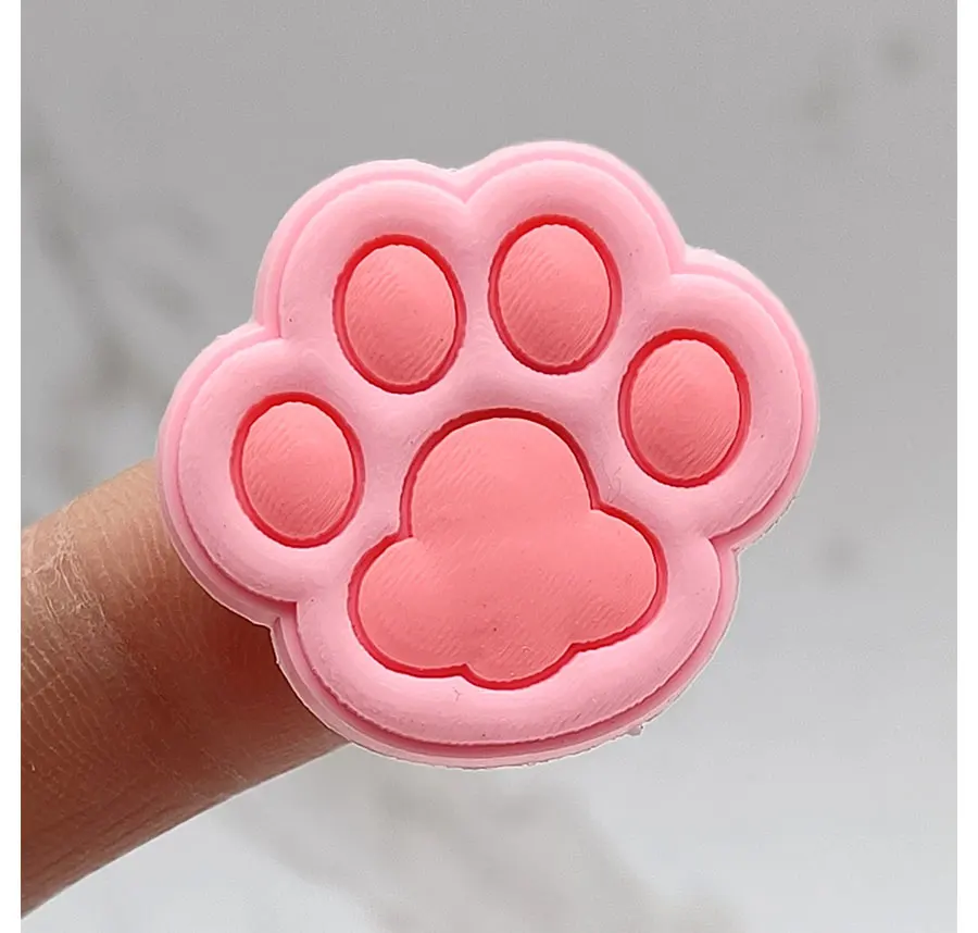 Cat Dog Paw PVC Shoe Buckle Accessories Funny DIY Colorful Animal Paws Shoes Decoration Jibz For Crocs Charms Kids Party Gift