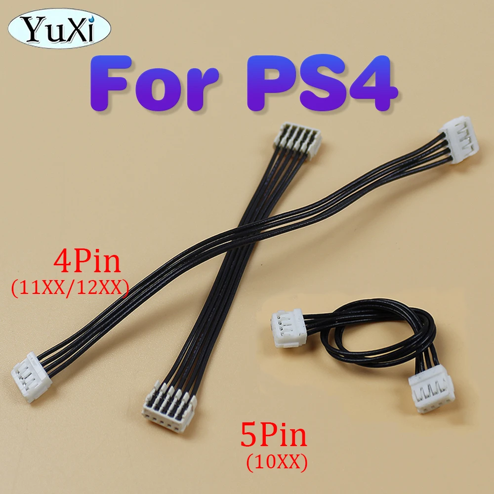 

1Pcs For PS4 Power Connector Cable 1000 1100 1200 For PlayStation 4 Host Power Line Cord 240AR 200ER 5Pin 4Pin Replacement Part