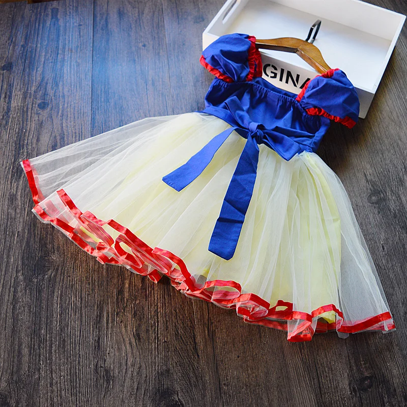Baby Girls Clothes 1-5 Years Cute 1st Birthday Dress Baby Girl Princess Party Dresses Cosplay Snow White Costumes Infant