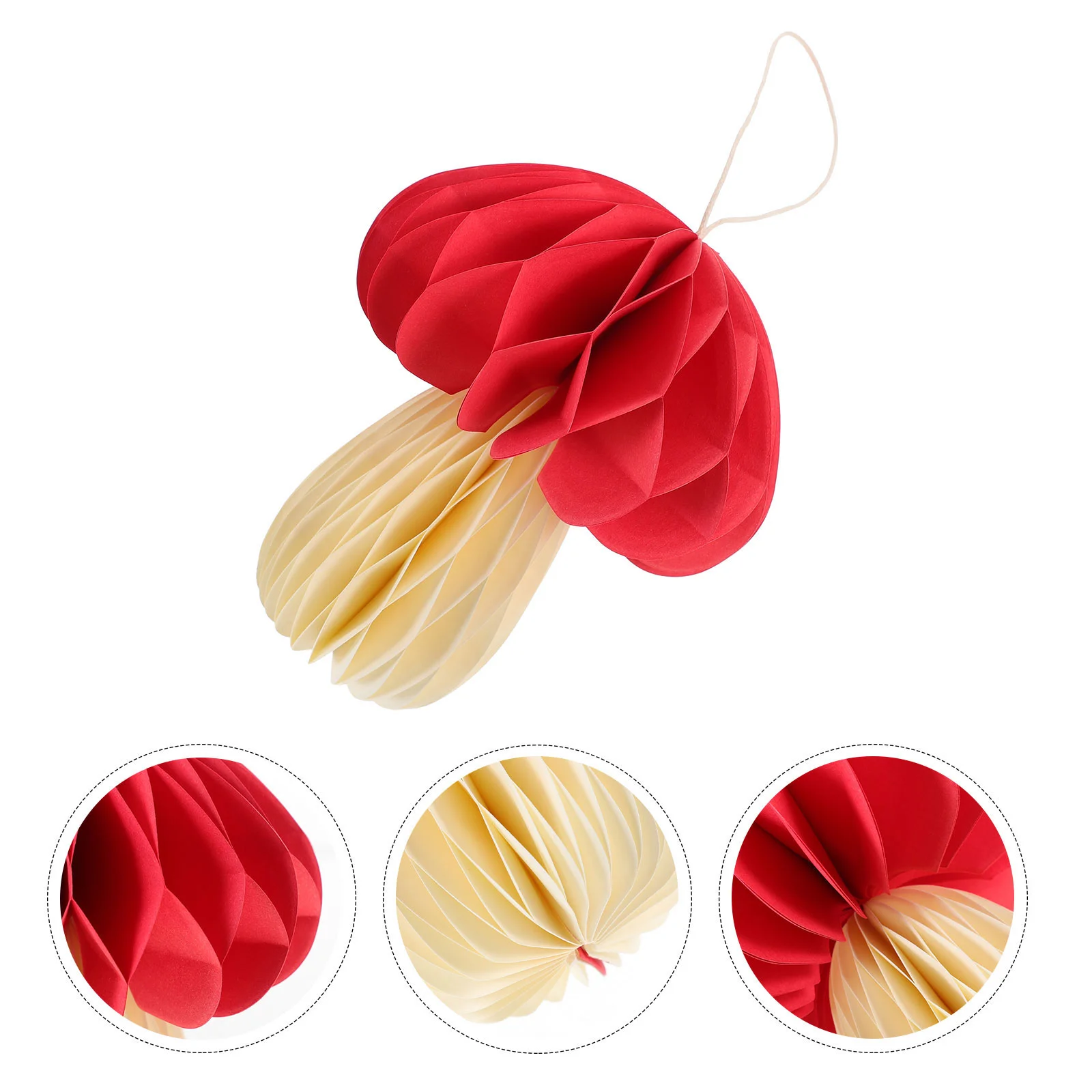 

Honeycomb Ball Hanging Ornament Baby Christmas Mushroom Ornaments Statue