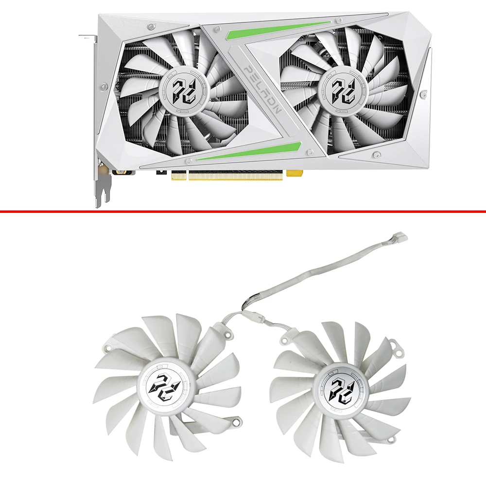 

2PCS Cooling Fan 85MM 4PIN RTX2060 RX5500XT GPU FAN For PELADN RTX2060 2060 super RX5500 XT video Card Fan
