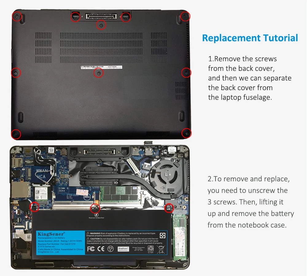 Bateria Dell E7470
