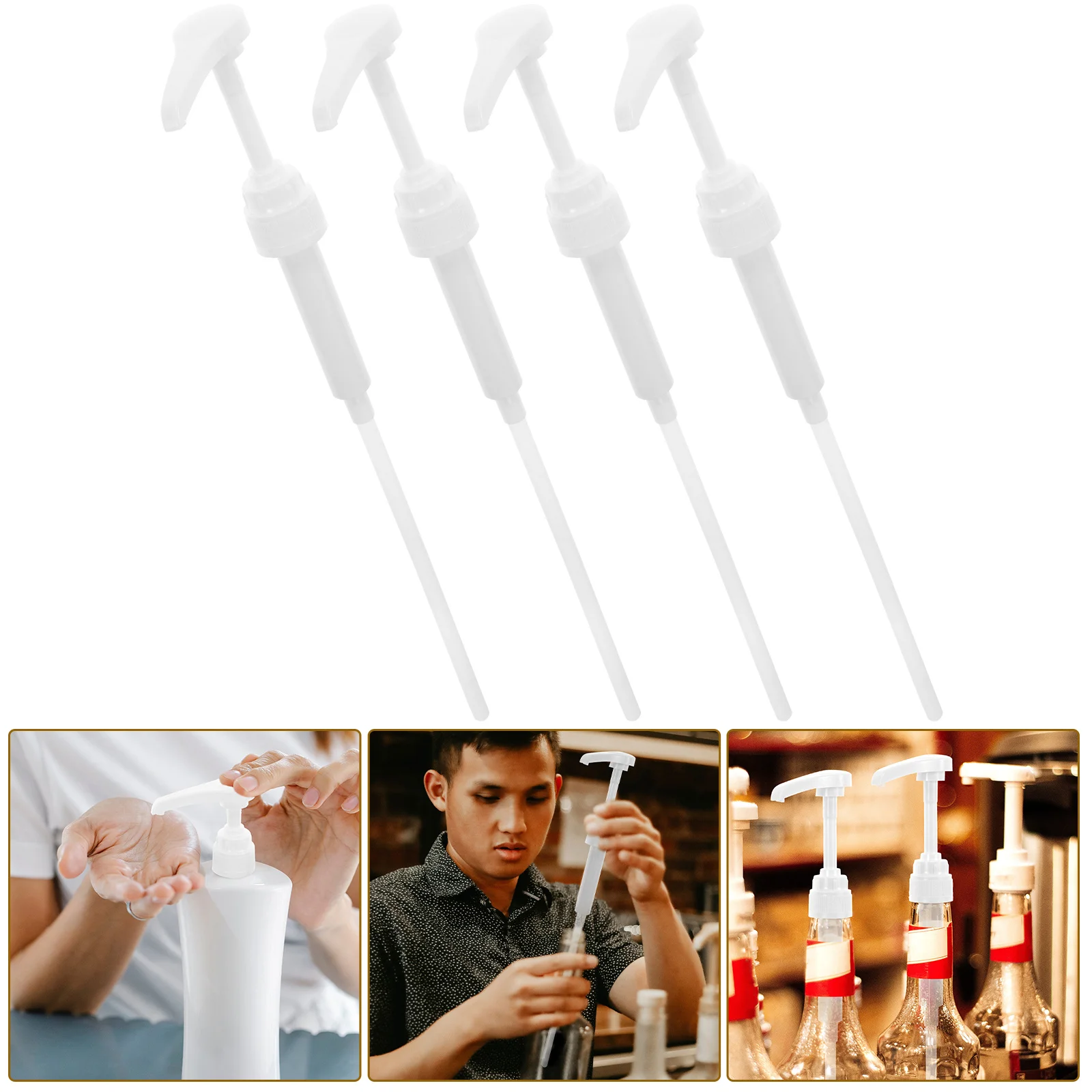 

Shampoo Bottle Quantitative Extrusion Pump Drinks Plastic Conditioner Dispenser