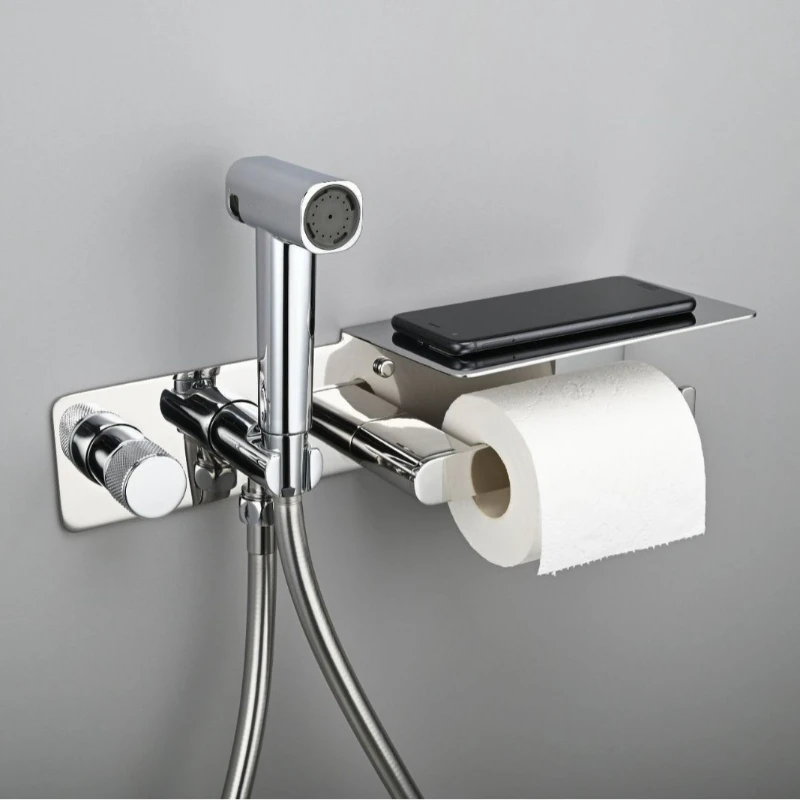 New toilet toilet spray gun significant other set bathroom hot and cold washers with paper towel holder