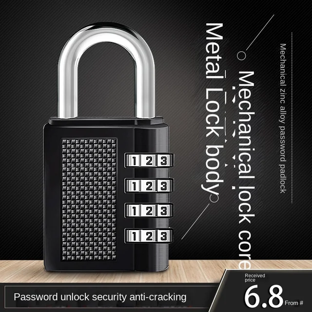 Password Lock, Long Beam, Large Padlock, Outdoor Courtyard Door Lock, Extended Lock, Password External Hanging Lock 1
