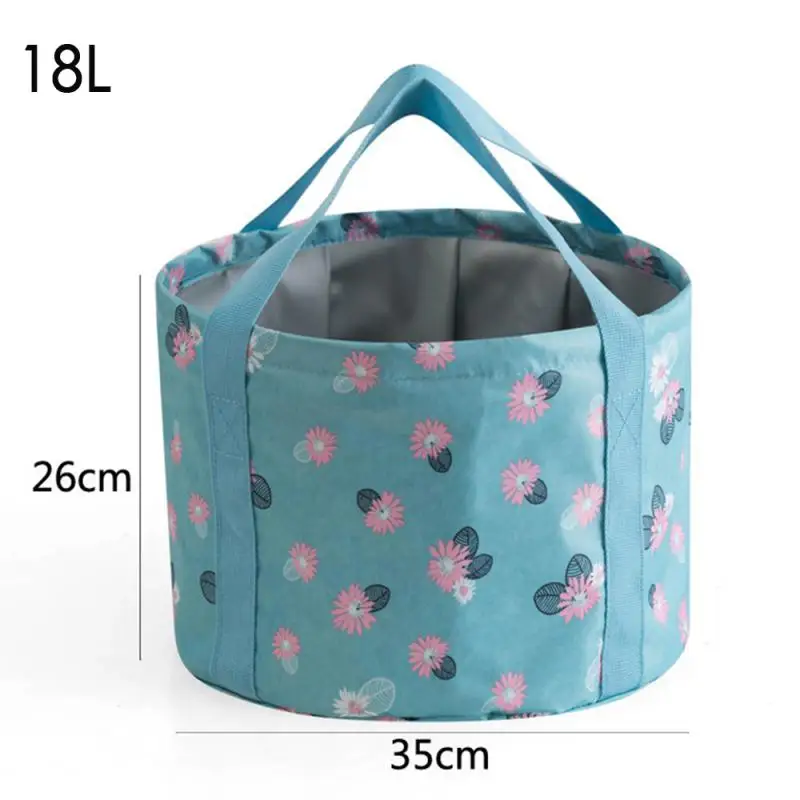 26*35cm Spa Foot Bath Bucket Folding Protable Waterproof Travel Camping Bath Bag Wash Basin Large Outdoor Feet Products